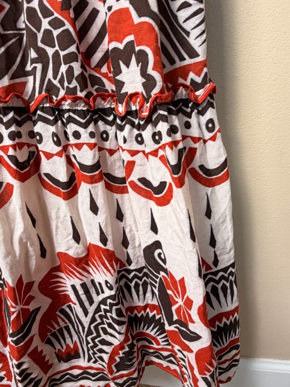 Anthropologie Tiered Maxi Dress Boho Cut-Out Back Size M NWOT - Picture 12 of 14